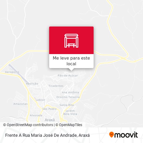 Frente A Rua Maria José De Andrade mapa