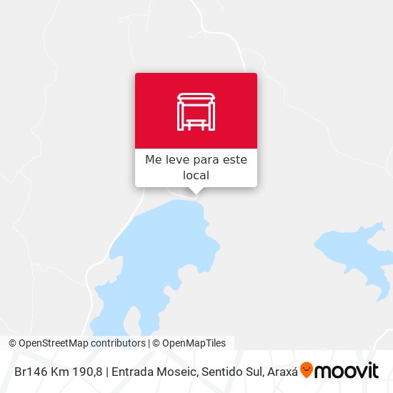 Br146 Km 190,8 | Entrada Moseic, Sentido Sul mapa