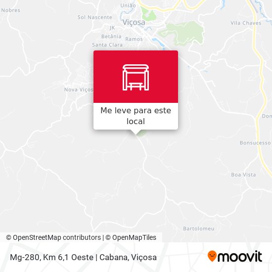 Mg-280, Km 6,1 Oeste | Cabana mapa
