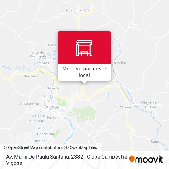 Av. Maria De Paula Santana, 2382 | Clube Campestre mapa