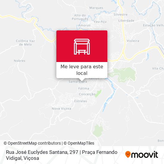 Rua José Euclydes Santana, 297 | Praça Fernando Vidigal mapa