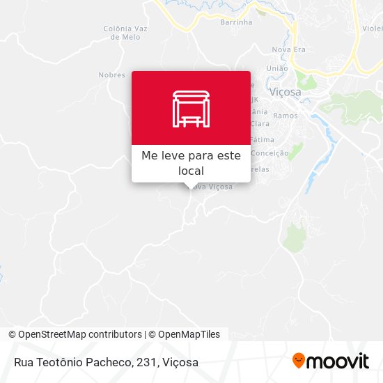 Rua Teotônio Pacheco, 231 mapa