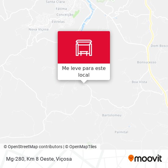 Mg-280, Km 8 Oeste mapa