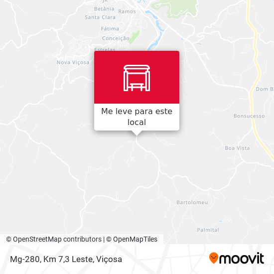 Mg-280, Km 7,3 Leste mapa