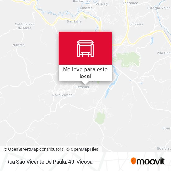 Rua São Vicente De Paula, 40 mapa