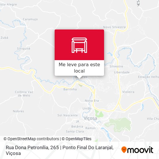 Rua Dona Petronília, 265 | Ponto Final Do Laranjal mapa
