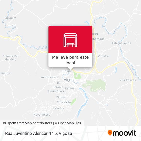 Rua Juventino Alencar, 115 mapa