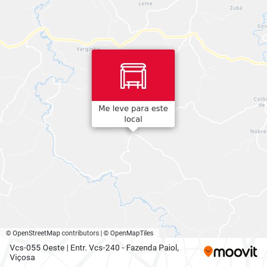 Vcs-055 Oeste | Entr. Vcs-240 - Fazenda Paiol mapa