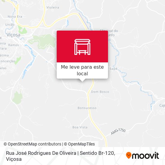 Rua José Rodrigues De Oliveira | Sentido Br-120 mapa