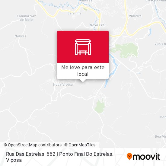 Rua Das Estrelas, 662 | Ponto Final Do Estrelas mapa