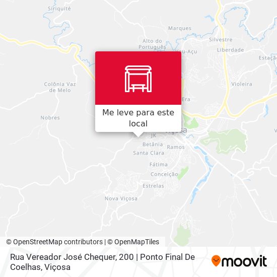 Rua Vereador José Chequer, 200 | Ponto Final De Coelhas mapa
