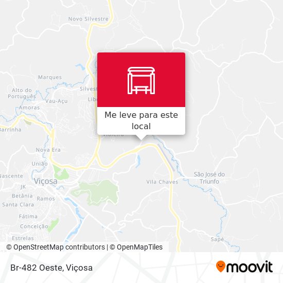 Br-482 Oeste mapa