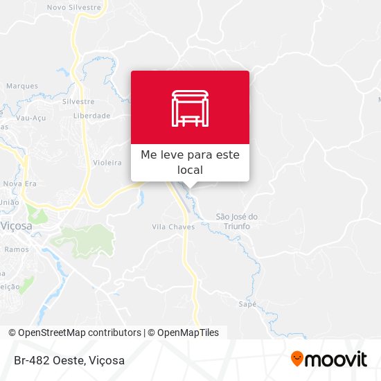 Br-482 Oeste mapa