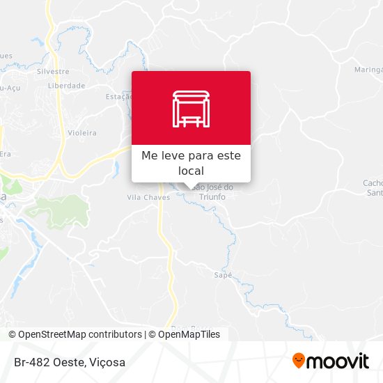 Br-482 Oeste mapa