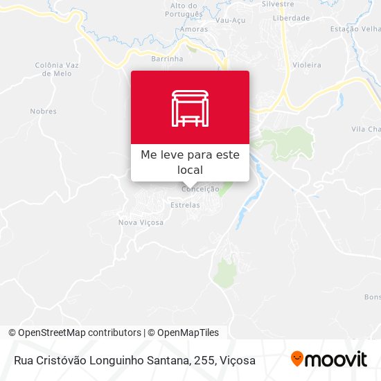 Rua Cristóvão Longuinho Santana, 255 mapa