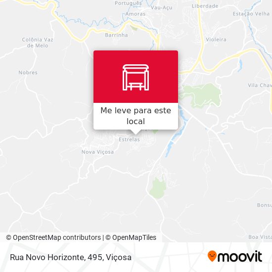 Rua Novo Horizonte, 495 mapa