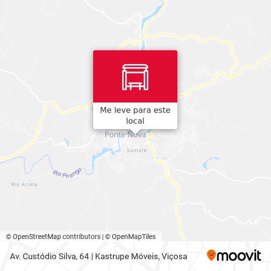 Av. Custódio Silva, 64 | Kastrupe Móveis mapa