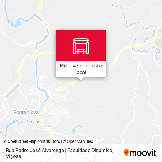 Rua Padre José Alvarenga | Faculdade Dinâmica mapa