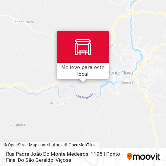 Rua Padre João Do Monte Medeiros, 1195 | Ponto Final Do São Geraldo mapa