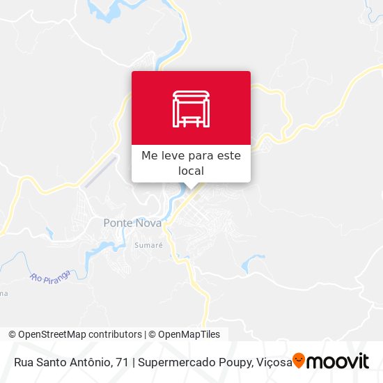 Rua Santo Antônio, 71 | Supermercado Poupy mapa