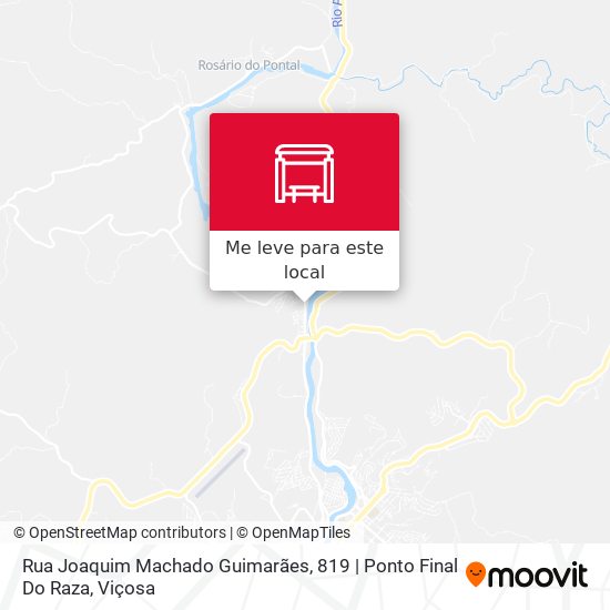 Rua Joaquim Machado Guimarães, 819 | Ponto Final Do Raza mapa