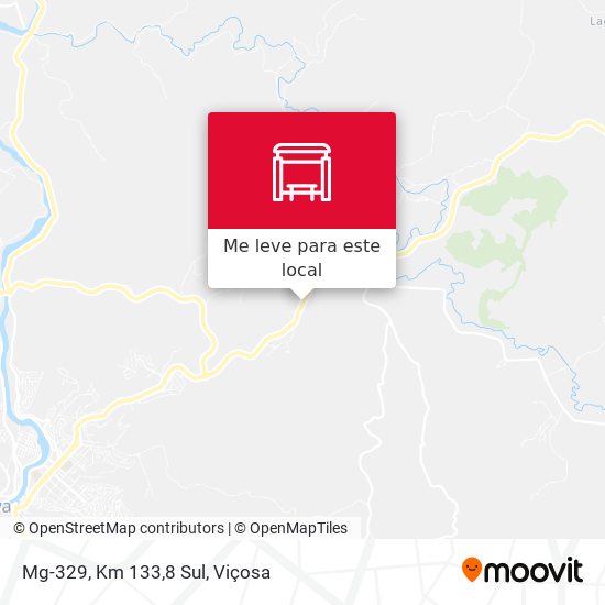 Mg-329, Km 133,8 Sul mapa