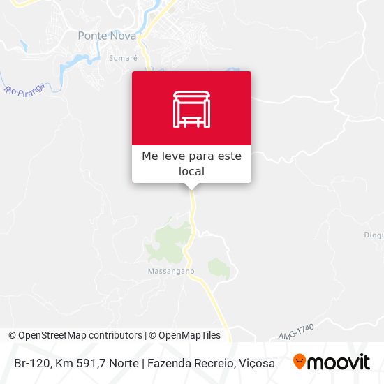 Br-120, Km 591,7 Norte | Fazenda Recreio mapa