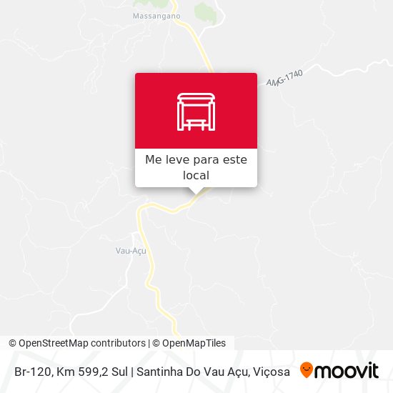 Br-120, Km 599,2 Sul | Santinha Do Vau Açu mapa