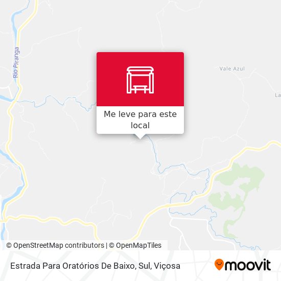 Estrada Para Oratórios De Baixo, Sul mapa