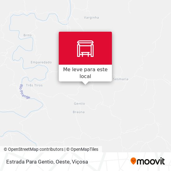 Estrada Para Gentio, Oeste mapa