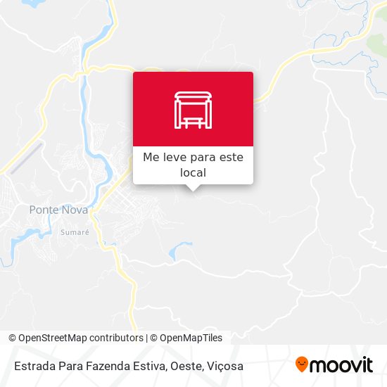 Estrada Para Fazenda Estiva, Oeste mapa