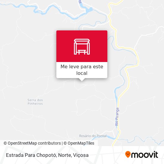 Estrada Para Chopotó, Norte mapa