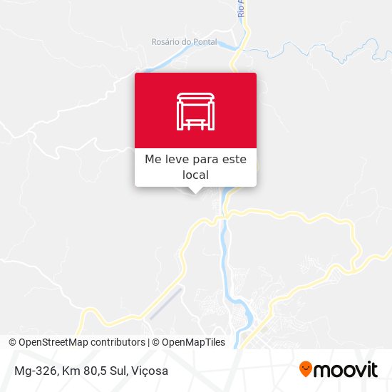 Mg-326, Km 80,5 Sul mapa