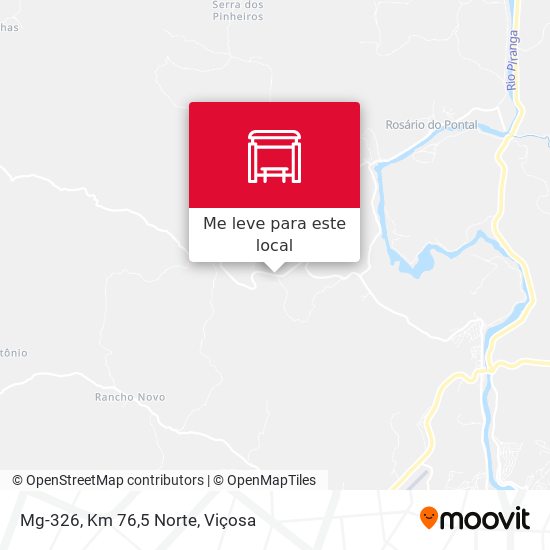 Mg-326, Km 76,5 Norte mapa