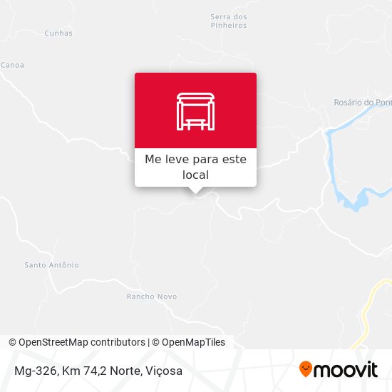 Mg-326, Km 74,2 Norte mapa