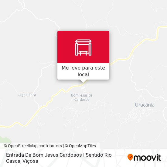 Entrada De Bom Jesus Cardosos | Sentido Rio Casca mapa