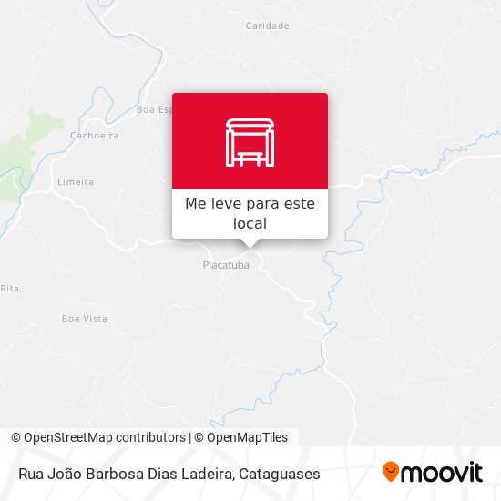 Rua João Barbosa Dias Ladeira mapa