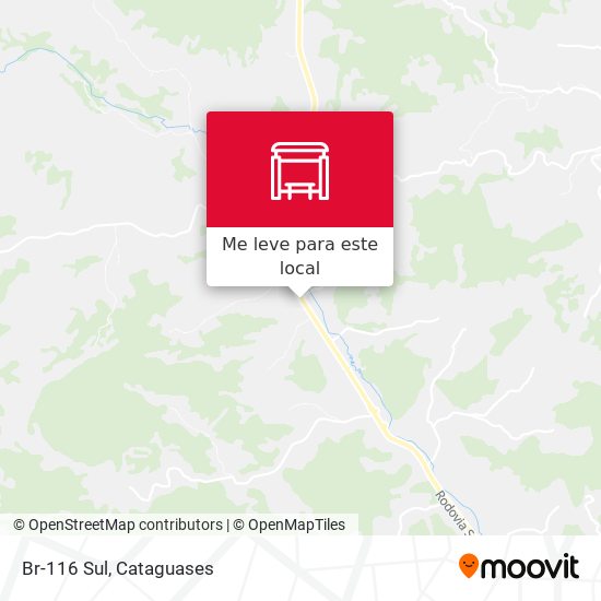 Br-116 Sul mapa
