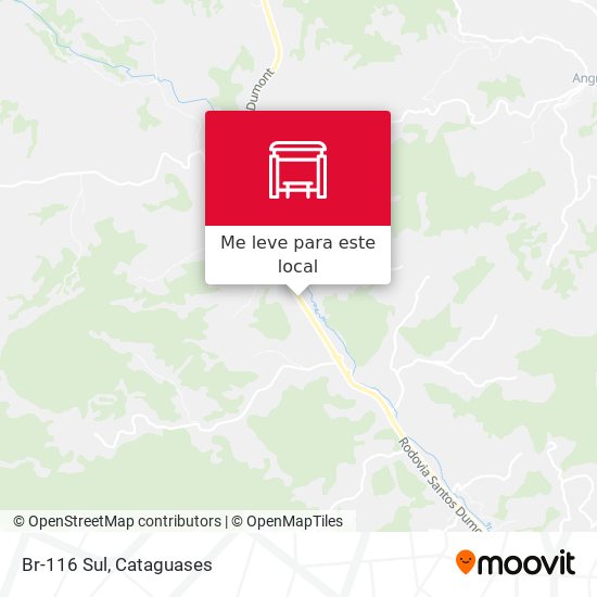 Br-116 Sul mapa