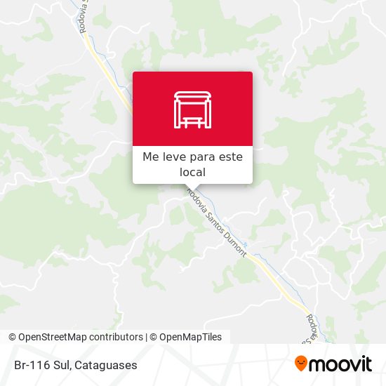Br-116 Sul mapa