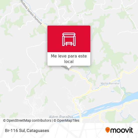 Br-116 Sul mapa