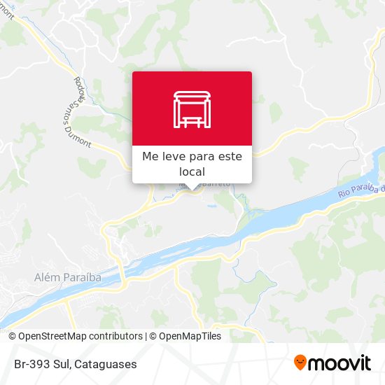 Br-393 Sul mapa