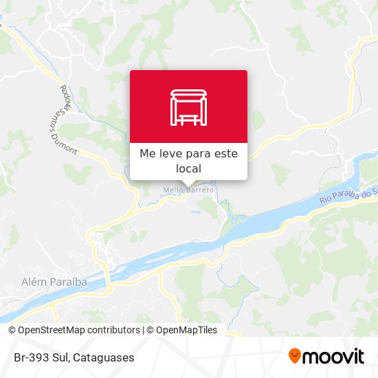 Br-393 Sul mapa