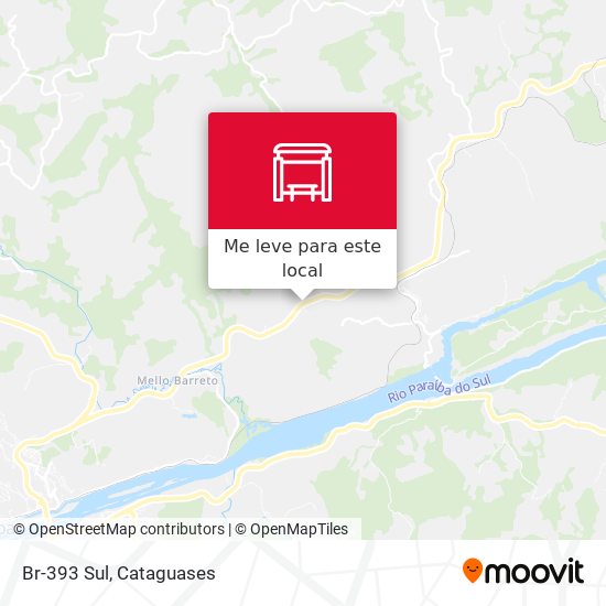 Br-393 Sul mapa