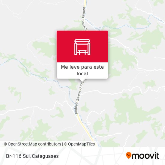 Br-116 Sul mapa