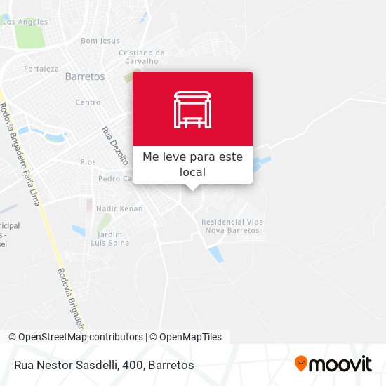 Rua Nestor Sasdelli, 400 mapa