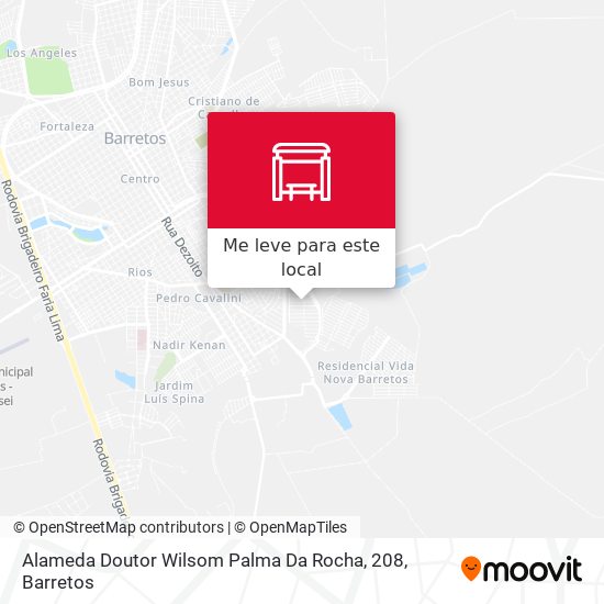 Alameda Doutor Wilsom Palma Da Rocha, 208 mapa