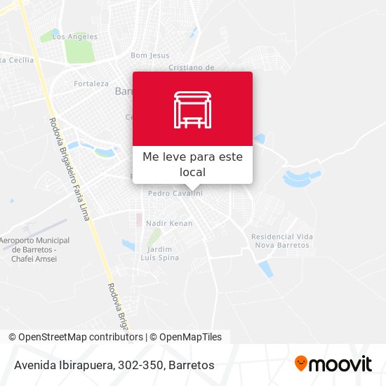 Avenida Ibirapuera, 302-350 mapa