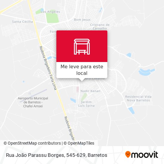 Rua João Parassu Borges, 545-629 mapa