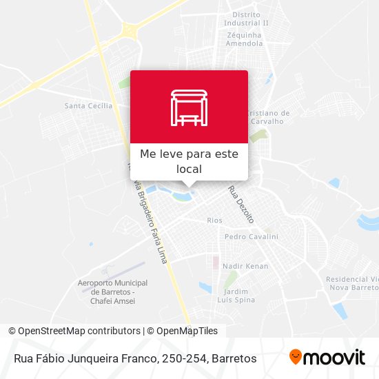 Rua Fábio Junqueira Franco, 250-254 mapa